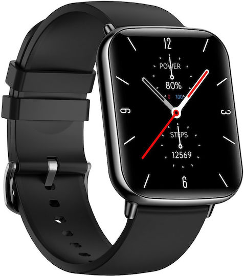 Bemi Kix2 35mm Smartwatch με Παλμογράφο (Μαύρο)
