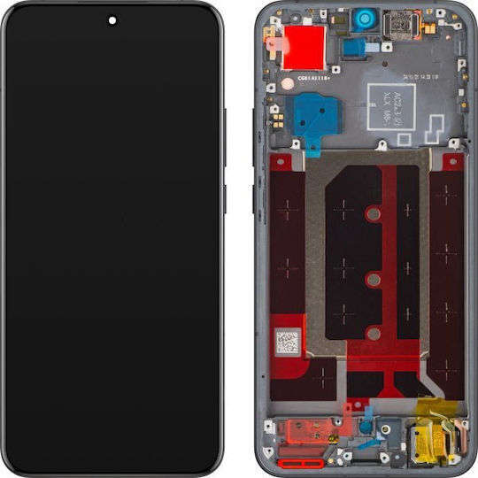 Oppo Екран със сензорен механизъм за Reno13 Pro (Сив)