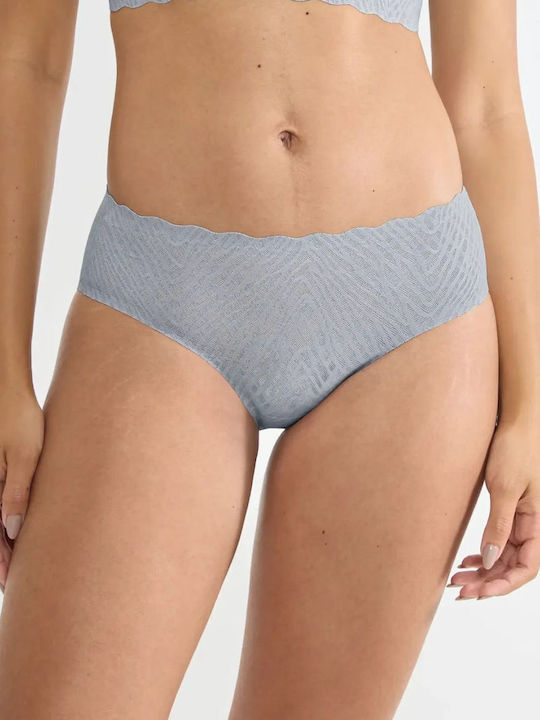 Feel Bliss Hipster Women's Slip Seamless With Lace Gray