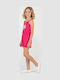 Playsuit Kids Shorts/Bermuda Fabric Heart Fuchsia