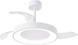 GK Niseko Deckenventilator mit Leuchte Weiß
