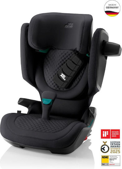 Britax Romer Kidfix Pro Lux i-Size Scaun Auto i-Size cu Isofix Onyx Negru 15-36 kg