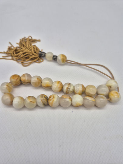 Handmade Worry Beads Yellow Obsidian – Semi-Precious Energy & Protection Beads