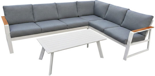 Garten- und Outdoor-Möbelset Typsatz für Wohnbereich 2 Stück Grau