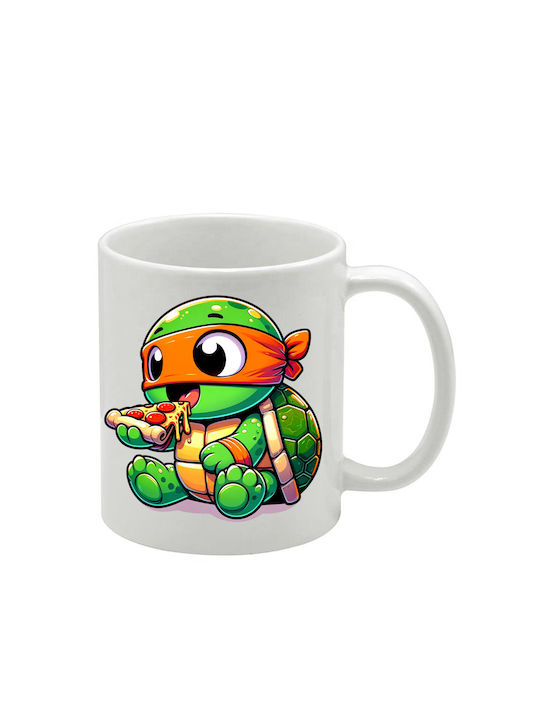 Weiße Tasse Teenage Mutant Ninja Turtles