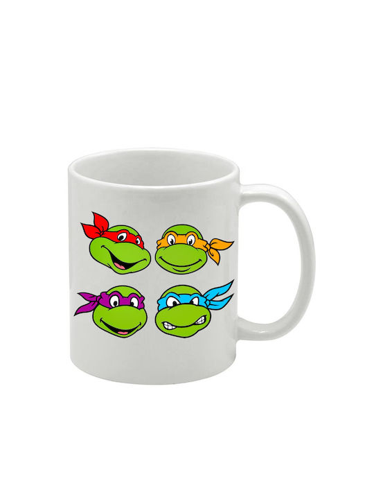 Weiße Tasse Teenage Mutant Ninja Turtles