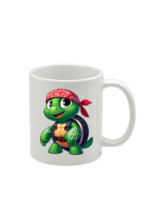 Weiße Tasse Teenage Mutant Ninja Turtles