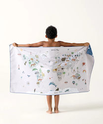 Kentia Kinder-Strandtuch Blau 140x70cm