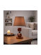 ForHome Metal Table Lamp for E27 Socket with Brown Shade and Base