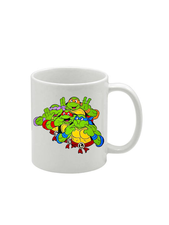 Weiße Tasse Teenage Mutant Ninja Turtles