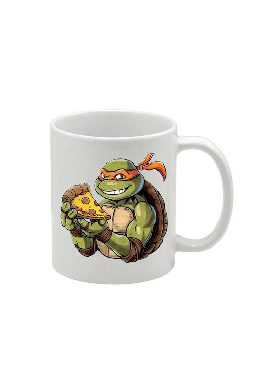 Weiße Tasse Teenage Mutant Ninja Turtles