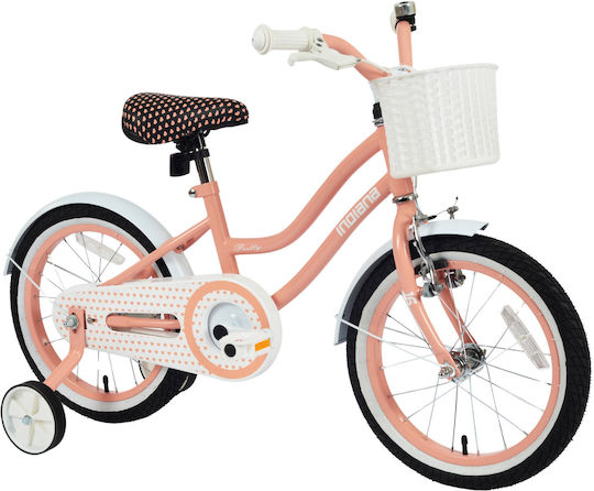 Indiana Pretty 16" Παιδικό Ποδήλατo BMX Πορτοκαλί