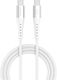 4Smarts USB 2.0 Cable USB-C male - USB-C 60W PD Λευκό 1.5m 541452