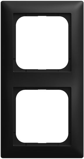 Busch-Jaeger Switch Frame Bj 1722-915 2-Fach Black Matt Busch-Balance Si 2cka001725a1569