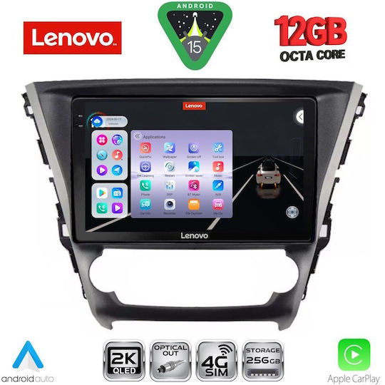 Lenovo Ηχοσύστημα Αυτοκινήτου για Toyota Avensis 2016-2019 (Bluetooth/USB/WiFi/GPS/Apple-Carplay/Android-Auto) με Οθόνη Αφής 10"