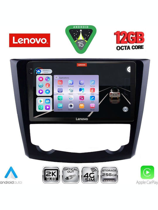 Lenovo Car Audio System for Renault Kadjar 2015-2022 Bluetooth USB WiFi GPS Apple CarPlay Android Auto with 9" Touch Screen