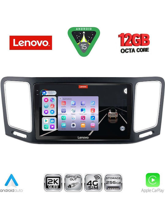 Lenovo Car Audio System for Volkswagen Sharan 2011-2023 Bluetooth USB WiFi GPS Apple CarPlay Android Auto with 9" Touch Screen