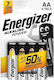 Energizer Αλκαλικές Μπαταρίες AA 1.5V 4τμχ