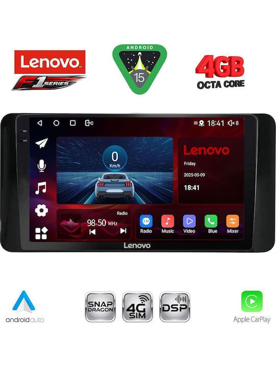 Lenovo Car Audio System for Toyota Land Cruiser 2023 Bluetooth USB WiFi GPS Apple CarPlay Android Auto with 10" Touch Screen