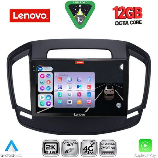 Lenovo Ηχοσύστημα Αυτοκινήτου για Opel Insignia 2014-2017 (Bluetooth/USB/WiFi/GPS/Apple-Carplay/Android-Auto) με Οθόνη Αφής 9"