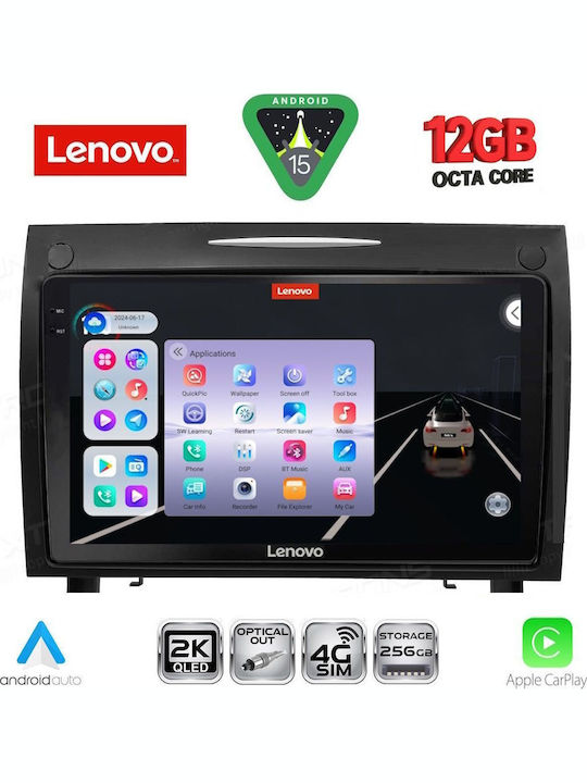Lenovo Car Audio System for Mercedes-Benz SLK 2004-2010 Bluetooth USB WiFi GPS Apple CarPlay Android Auto with 9" Touch Screen