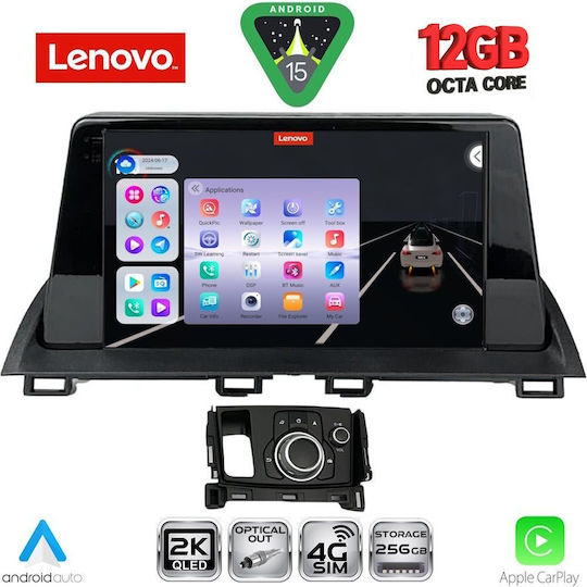 Lenovo Ηχοσύστημα Αυτοκινήτου για Mazda CX-4 2014 (Bluetooth/USB/WiFi/GPS/Apple-Carplay/Android-Auto) με Οθόνη Αφής 9"