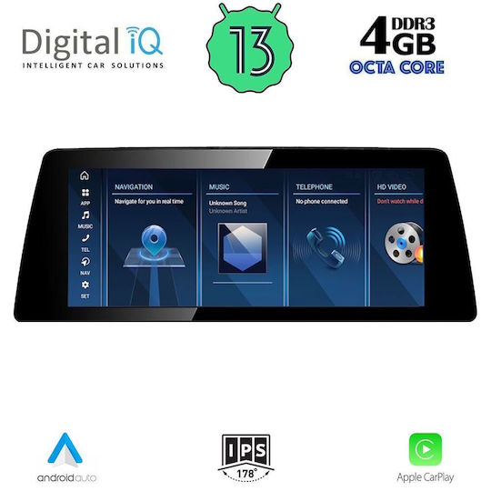 Digital IQ Car Audio System 2016-2019 (Bluetooth/USB/AUX/WiFi/GPS/Apple CarPlay/Android Auto) with 10.25" Touch Screen