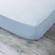 Waterproof Baby Bed Mattress Protector White Terry Towel with Border 70x140x30cm
