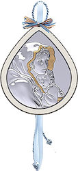 Silver Icon of the Blessed Mother Slevori 9820-vp00309tw1hg-b-a