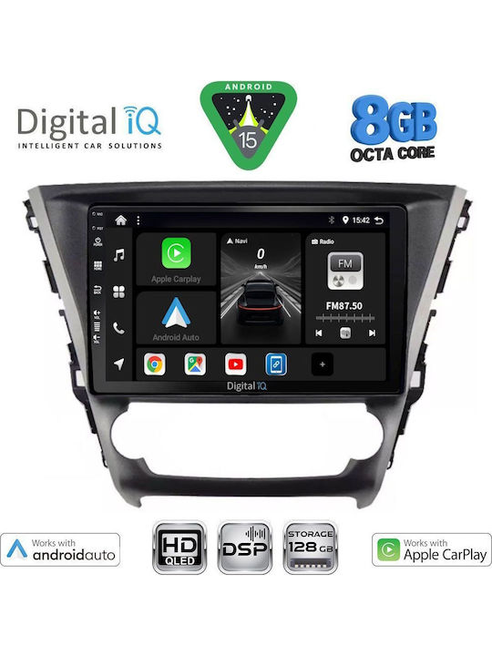 Digital IQ Auto-Audiosystem Für Toyota Avensis 2016-2019 Bluetooth USB Eingebautes Wi-Fi GPS Apple CarPlay Android Auto Mit Touchscreen 10 Zoll