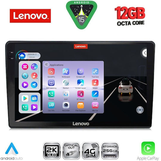 Lenovo Ηχοσύστημα Αυτοκινήτου για Mazda 2 2002-2007 (Bluetooth/USB/WiFi/GPS/Apple-Carplay/Android-Auto) με Οθόνη Αφής 9"