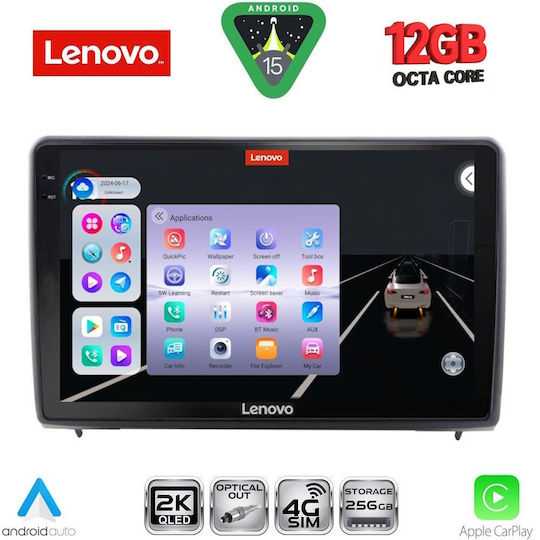 Lenovo Car Audio System for Ford EcoSport 2018-2023 (Bluetooth/USB/WiFi/GPS/Apple CarPlay/Android Auto) with 10" Touch Screen