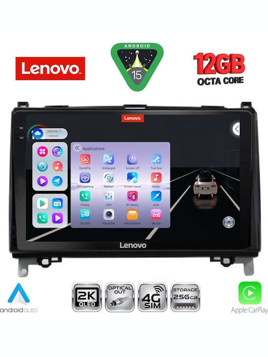 Lenovo Car Audio System for Mercedes-Benz Sprinter / Vito 2007-2020 (Bluetooth/USB/WiFi/GPS/Apple CarPlay/Android Auto) with 9" Touch Screen
