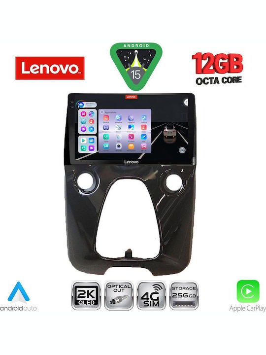 Lenovo Lenovo Auto-Audiosystem für Toyota Aygo 2014-2022 mit Klimaanlagen-Edition (Bluetooth/USB/Eingebautes Wi-Fi / 3G/GPS/Apple CarPlay/Android Auto) mit Touchscreen 10 Zoll SSZ 12708_CPA