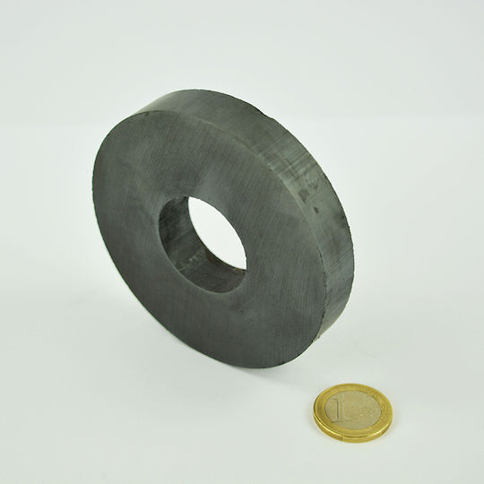 Magnete Rödela Φ86x15x32.5mm Οπή Ferrit Δύναμη Έλξης 10,5kg