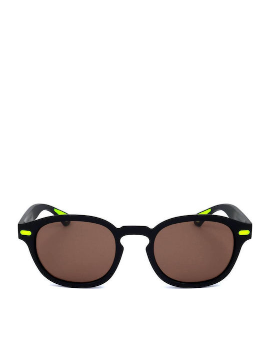 Lotto Unisex Sunglasses with Black Frame and Br...