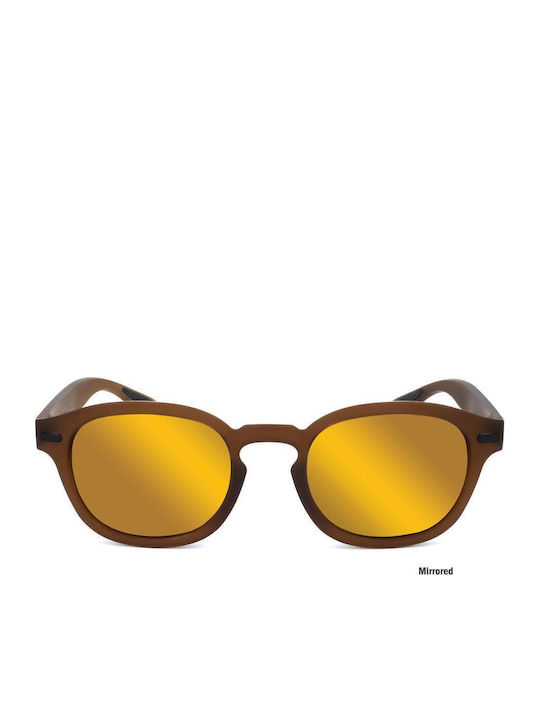 Lotto Unisex Sunglasses with Brown Frame and Ye...