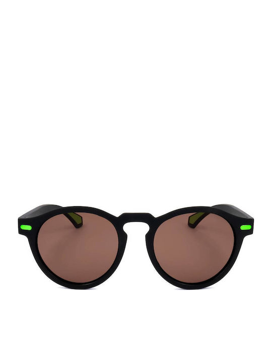 Lotto Unisex Sunglasses with Black Frame and Br...