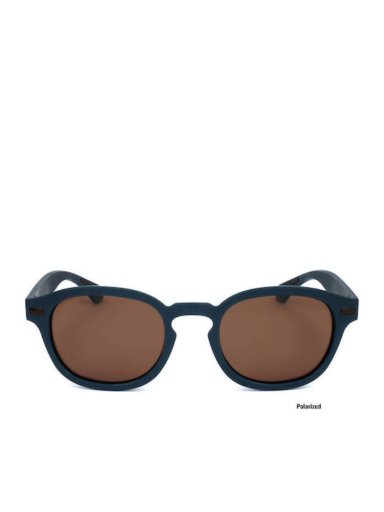 Lotto Unisex Sunglasses with Blue Frame and Bro...