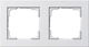 Gira Switch Frame 2 Positions Horizontal Placement White Colour 021229