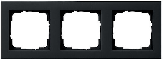 Πλαίσιο Διακόπτη Gira 021309 3f Gira E2 Black