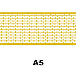 Decorative Car Grill 120cm x 20cm Yellow