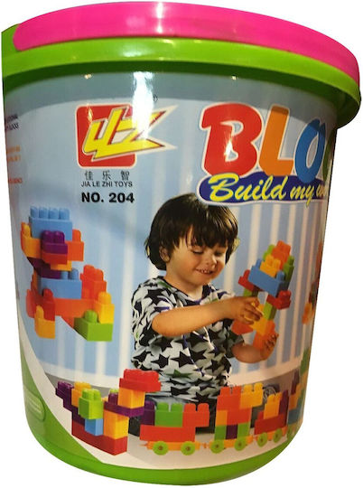 Bucket 30 Building Blocks Ø23.5x24cm Toymarkt 95461 1pc 75-441