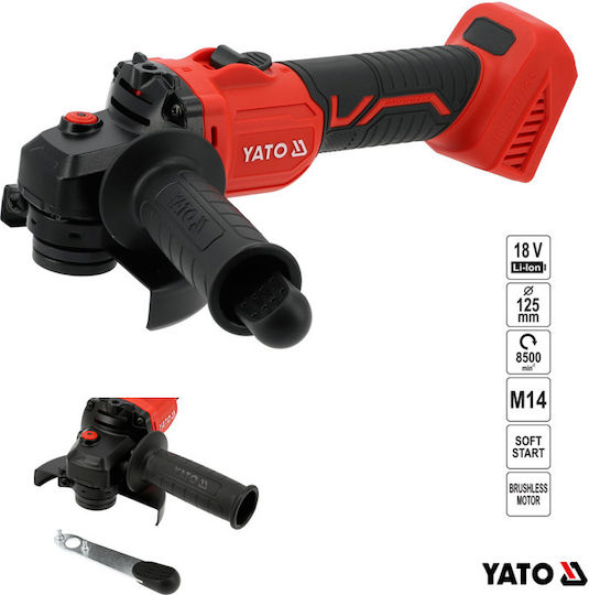 Yato YT-828253 Τροχός 125mm Μπαταρίας Brushless 18V Solo