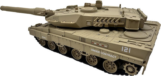 Model Rezervor Militar Leopard 2a6 1:32 Replica Metalică Lumini Sunete Turn Rotativ Efect Fum Sistem De Tragere Cu Arc