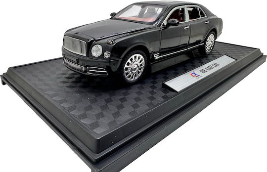 Bentley Mulsanne Negru 1:24 Replica Metalică Lumini Sunete Uși Capotă Portbagaj Deschise