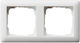 Πλαίσιο Διακόπτη Gira Standard 55 Frame 2-fold *pure White Silk Matt*