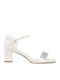 Leder Damen Sandalen Weiß