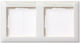 Gira Switch Frame 109203 Frame 2f Bsf Pure White Standard 55 Horizontal