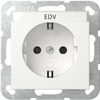 Socket Gira 445703 Schuko Bsf System 55 Reinwhite